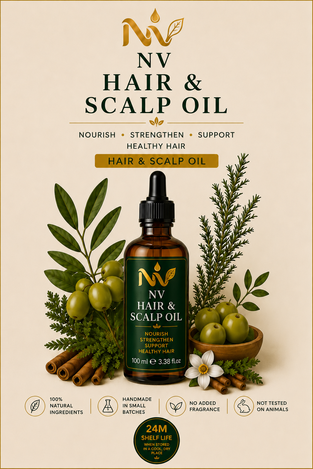 NVGrowth Hair & Scalp Oil 100mL